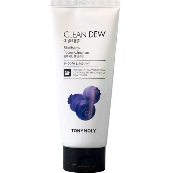 Пенка для лица с экстрактом черники (180мл) TONY MOLY CLEAN DEW BLUEBERRY FOAM CLEANSER (180ml)