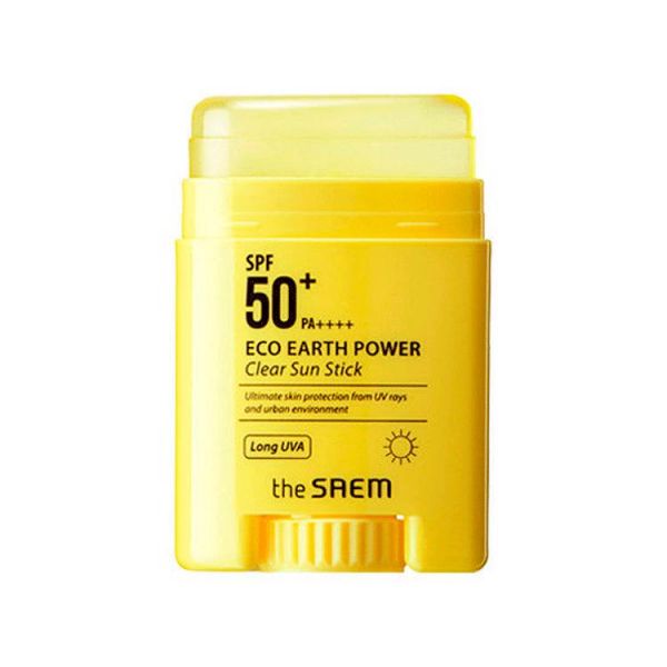 Солнцезащитный очищающий стик (13гр) THE SAEM ECO EARTH POWER CLEAR SUN STICK SPF50+ PA+++  (13gr)