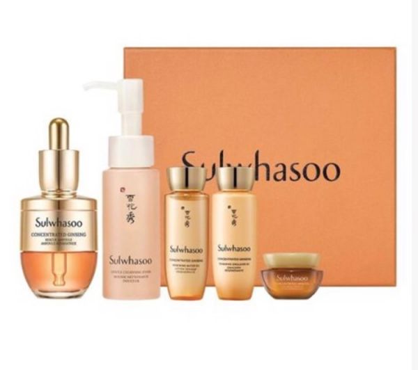 Премиум ампула на основе женьшеня в наборе CONCENTRATED GINSENG RESCUE AMPOULE HERO SET (20g+25ml+25nl+5ml+50ml)