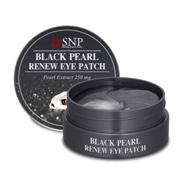 Гидрогелевые патчи для глаз с экстрактом черного жемчуга (60шт) SNP BLACK PEARL RENEW EYE PATCH (60ea)