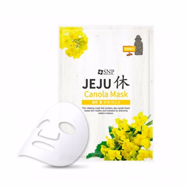Тканевая маска для лица SNP JEJU CANOLA MASK  22ml*10ea
