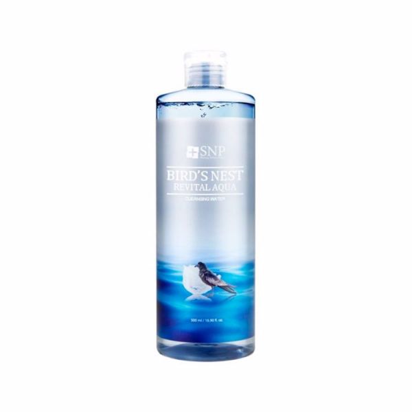 Очищающая пенка с экстрактом птичьего гнезда (500мл) SNP BIRD'S NEST REVITAL AQUA CLEANSING WATER (500ml)
