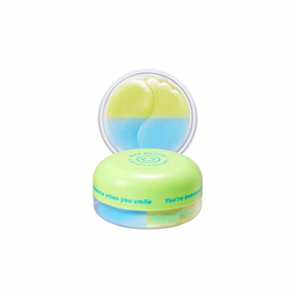 Успокаивающая гидрогелевая маска для глаз с экстрактом лимона SNP DUAL POP COMPORT EYE PATCH 1pack (30pcs)