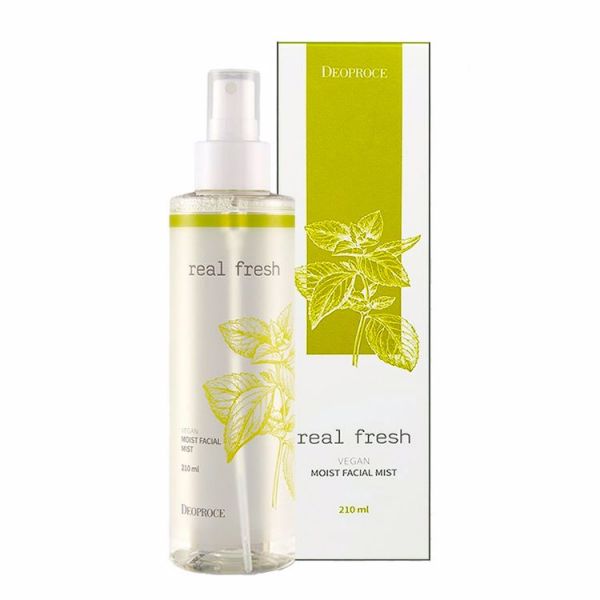 1988 Увлажняющий мист с растительными экстрактами (210мл) 1988 DEOPROCE REAL FRESH VEGAN MOIST FACIAL MIST (210ml)