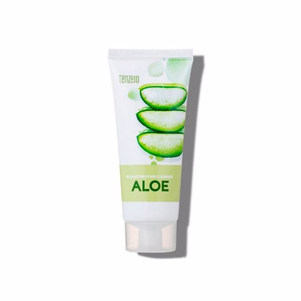 Балансирующая пенка для умывания с экстрактом алоэ вера TENZERO BALANCING FOAM CLEANSER ALOE 100ml