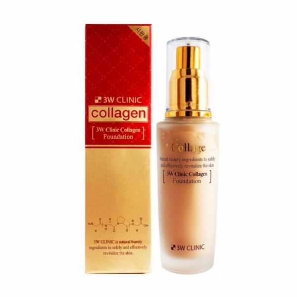 Тональный крем на основе коллагена   (50мл) COLLAGEN FOUNDATION  #21 Transparent Beige (50ml)