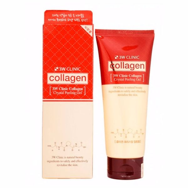 Пилинг-скатка с коллагеном (180мл) 3W CLINIC COLLAGEN CRYSTAL PEELING GEL (180ml)