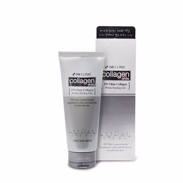 Осветляющий пилинг-гель с коллагеном (180мл) 3W CLINIC COLLAGEN WHITENING PEELING GEL (180ml)