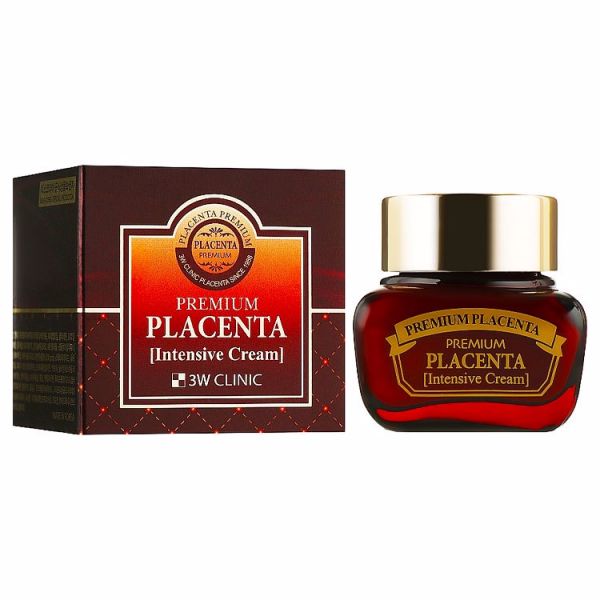 Антивозрастной крем с плацентой  (50мл) 3W CLINIC PREMIUM PLACENTA INTENSIVE CREAM (50ml)