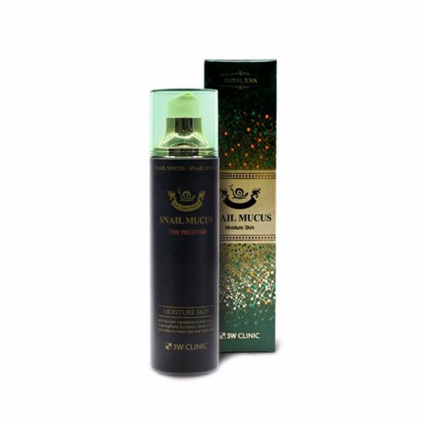 Антивозрастной увлажняющий тонер с муцином улитки (100мл) 3W CLINIC SNAIL MUCUS MOISTURE SKIN (150ml)