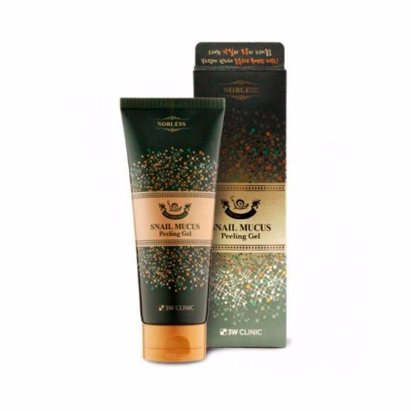 Антивозрастной пилинг-гель с муцином улитки (180мл) 3W CLINIC SNAIL MUCUS PEELING GEL (180ml)