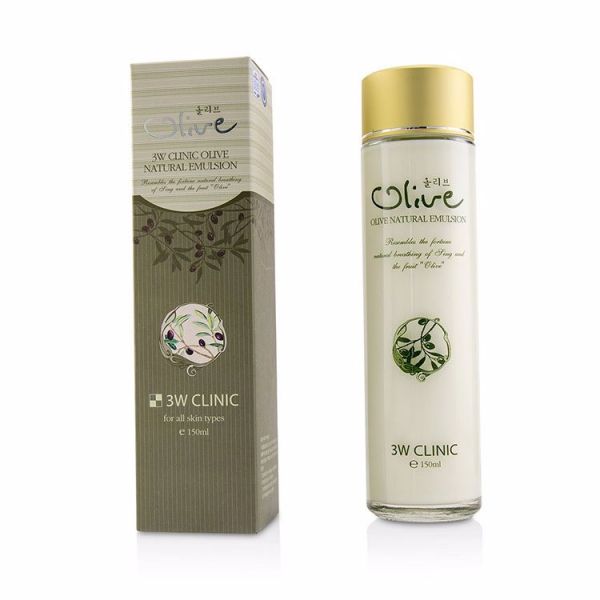 Мужская увлажняющая эмульсия для лица с Оливой3W CLINIC OLIVE NATURAL EMULSION 150ml