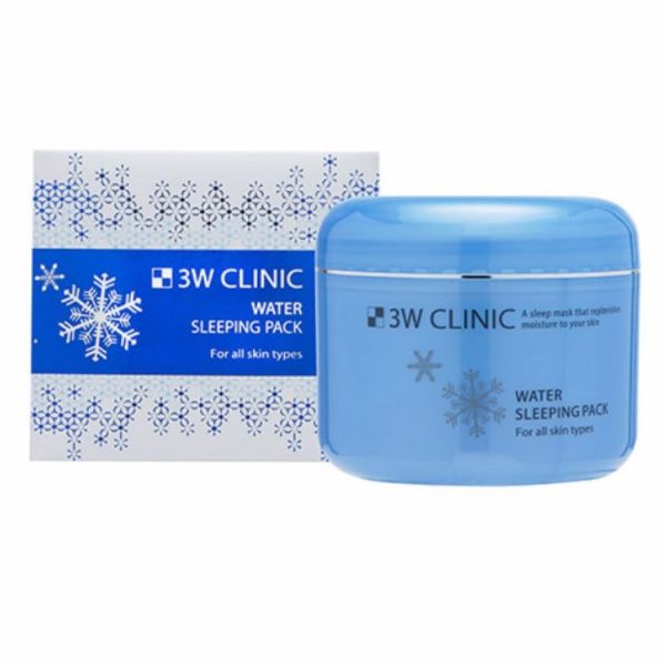 Ночная маска для увлажнения кожи лица (100мл) 3W CLINIC WATER SLEEPING PACK (100ml)