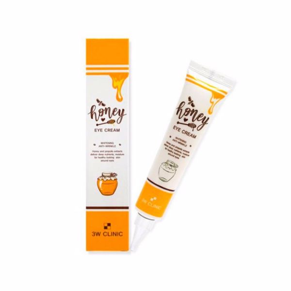 Питательный крем для кожи вокруг глаз с экстрактом меда и прополиса3W CLINIC HONEY EYE CREAM 40ml