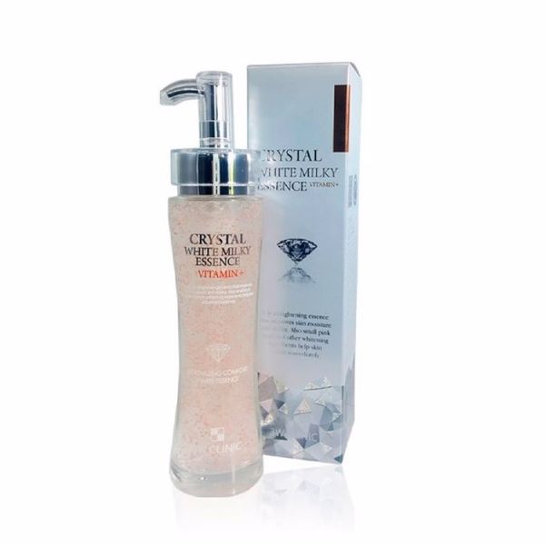 Отбеливающая эссенция с розовыми кристаллами и витамином В33W CLINIC CRYSTAL WHITE MILKY ESSENCE VITAMIN+ 150ml