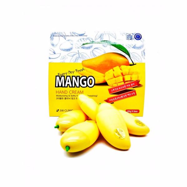 Крем для рук с экстрактом манго3W CLINIC EVERY DAY FRESH MANGO HAND CREAM 30gr*6ea