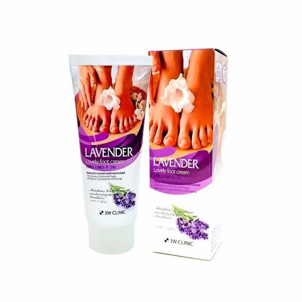 Крем для ног с ароматом Лаванды3W CLINIC LAVENDER LOVELY FOOT CREAM 100ml