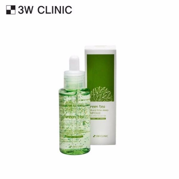 Ампула для сна с зеленым чаем3W CLINIC GREEN TEA NATURAL TIME SLEEP AMPOULE 60ml
