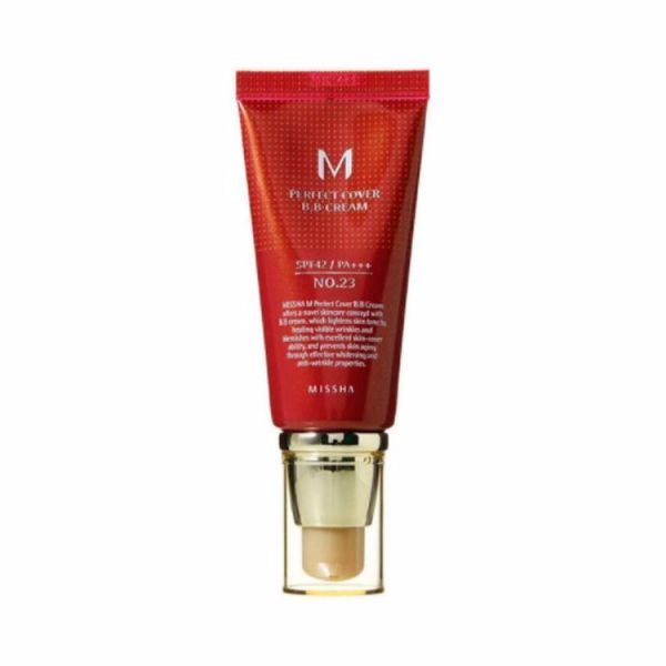 Самый популярный ББ крем в мире-#23 натуральный-бежевый (50мл) MISSHA M PERFECT COVER BB CREAM #23 NATURAL BEIGE (50ml)