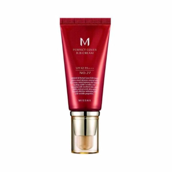 Самый популярный ББ крем в мире-#27 медово-бежевый (50мл) MISSHA M PERFECT COVER BB CREAM #27 HONEY BEIGE (50ml)