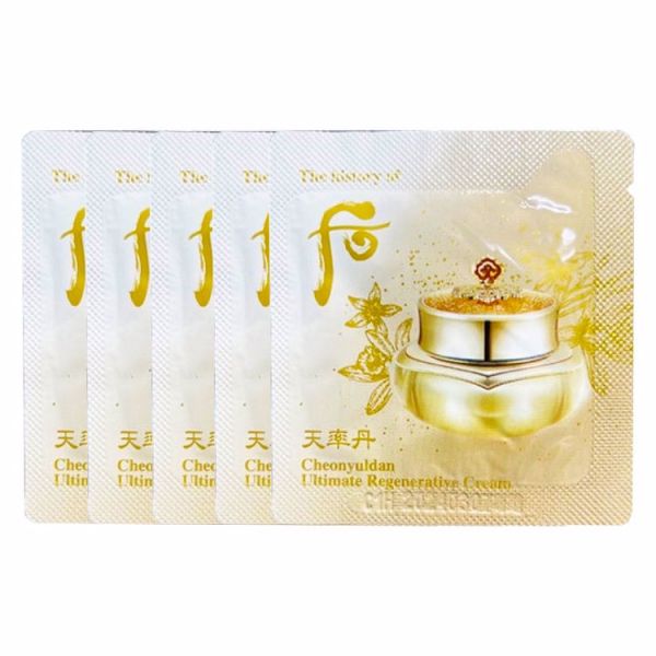 Восстанавливающий крем для лица (Пробник) (5шт) THE HISTORY OF WHOO CHEONYULDAN ULTIMATE REGENERATIVE CREAM SAMPLE (5ea)