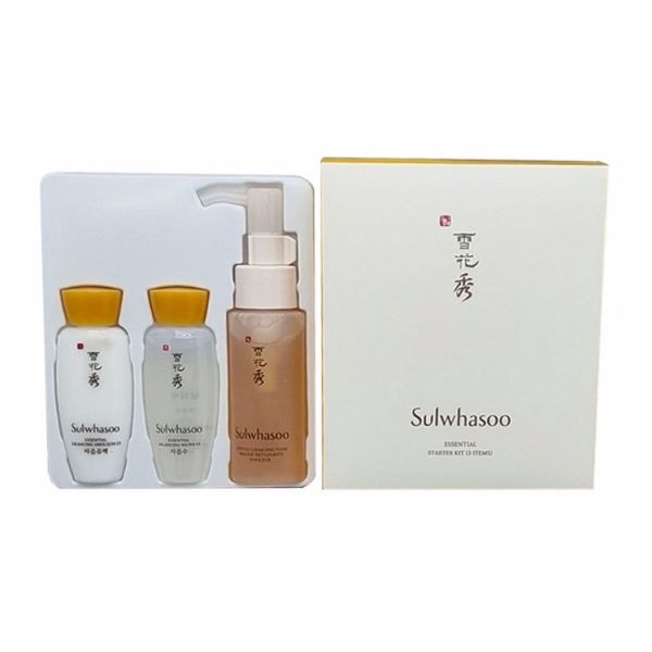 Подарочный набор миниатюр для женской кожи лица (50мл+30мл+30мл) SULWHASOO ESSENTIAL STARTER KIT (3 ITEMS) (50ml+30ml+30ml)