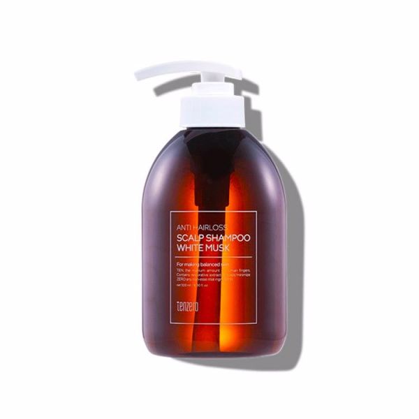 Шампунь против выпадения волос с белым мускусом (500мл) TENZERO ANTI HAIRLOSS SCALP SHAMPOO WHITE MUSK (500ml)