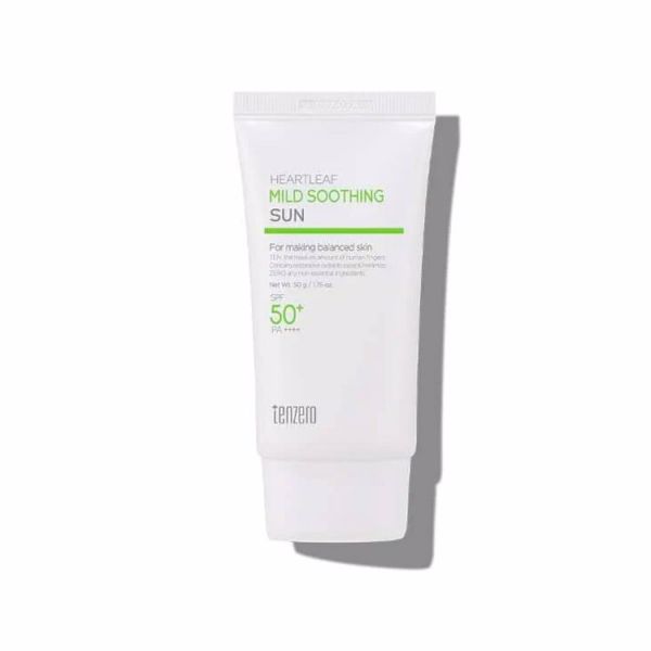 Мягкое успокаивающее солнцезащитное средство (50мл) TENZERO HEARTLEAF MILD SOOTHING SUN SPF 50+ PA++++ (50ml)