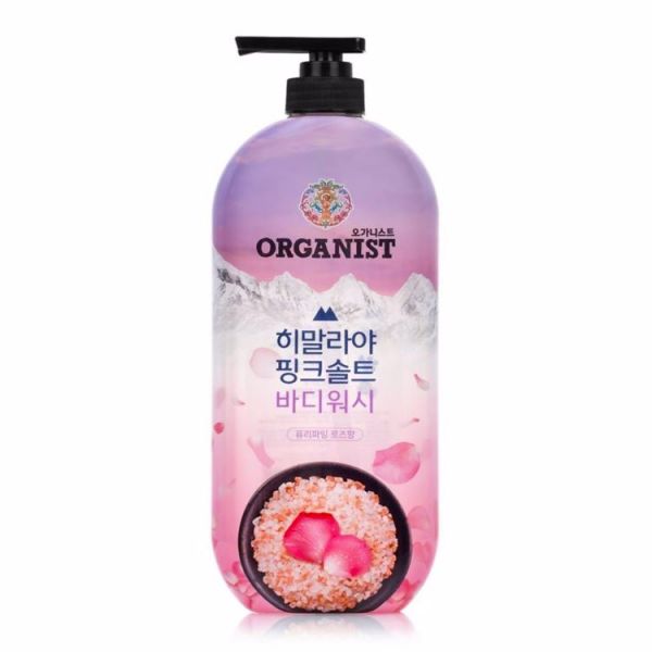 Гель для душа с экстрактом розы и розовой солью (900гр) ON THE BODY ORGANIST PINK SALT BODY WASH ROSE (900gr)