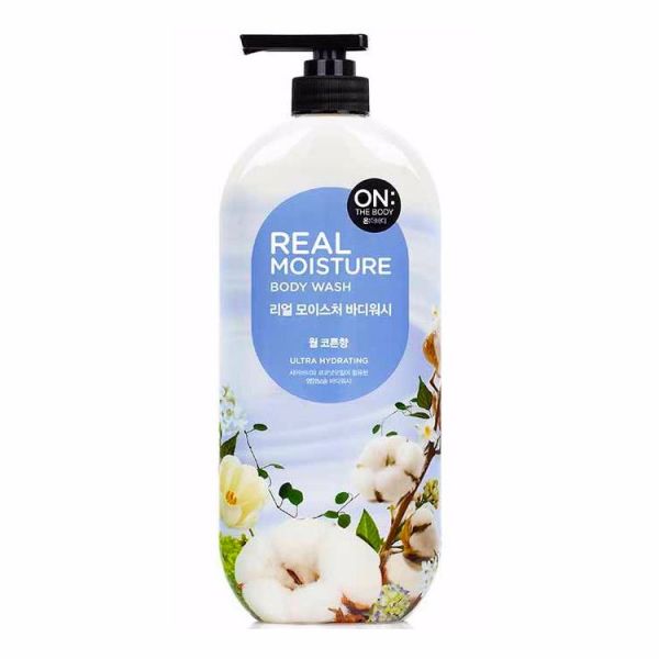 Увлажняющий гель для душа с экстрактом хлопка (900гр) ON THE BODY REAL MOISTURE BODY WASH WARM COTTON (900gr)