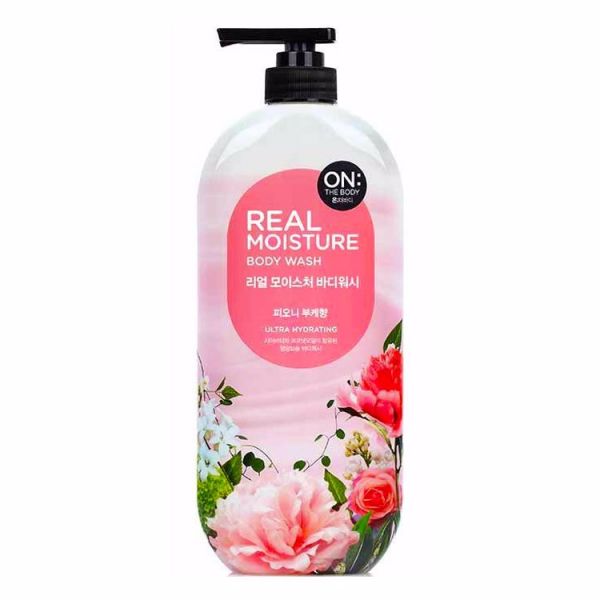 Увлажняющий гель для душа с ароматом пиона (900гр) ON THE BODY REAL MOISTURE BODY WASH PEONY BOUQUET (900gr)