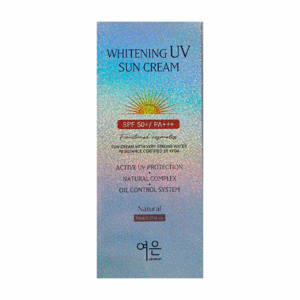 Осветляющий солнцезащитный крем YEOEUN WHITENING UV SUN CREAM SPF50+ PA+++ 70ml