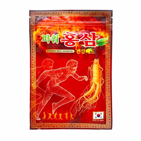 Пластырь согревающий с женьшенем для суставов (20шт) KOREAN POWER RED GINSENG (20ea)