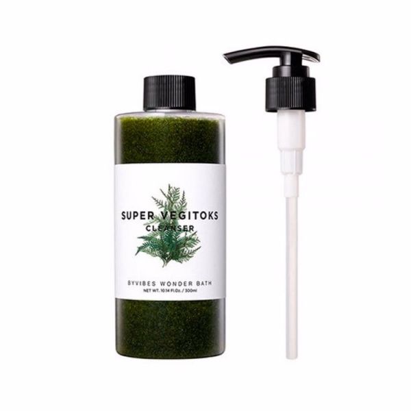 Универсальное детокс очищение для лица зеленый смузи CHOSUNGAH BY VIBES WONDER BATH SUPER VEGITOKS CLEANSER GREEN (300ml)