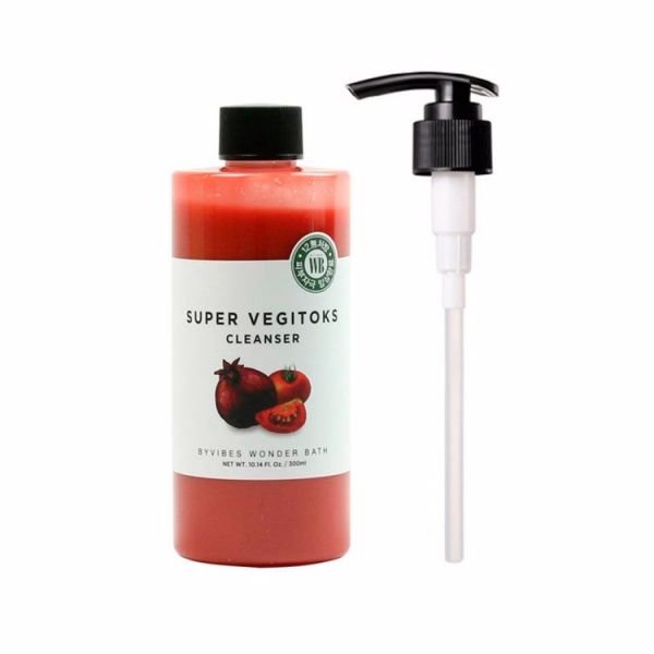 Осветляющее детокс очищение для лица красный смузи(300мл) CHOSUNGAH BY VIBES WONDER BATH SUPER VEGITOKS CLEANSER RED (300ml)