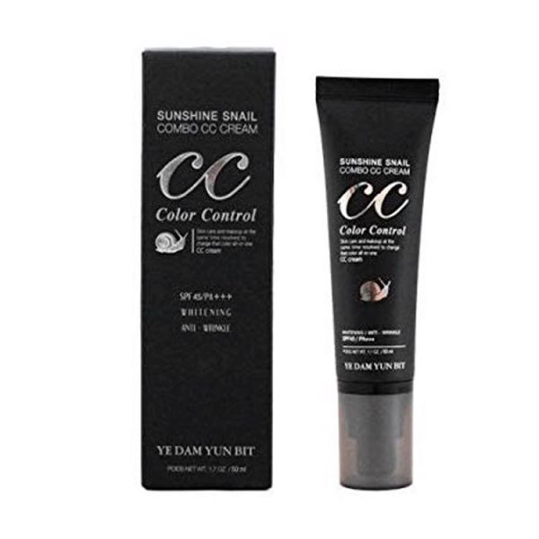 CC крем для лица с муцином улитки (50мл) YE DAM YUN BIT SUNSHINE SNAIL COMBO CC CREAM (50ml)