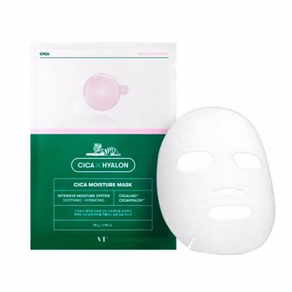 Успокаивающая тканевая маска для увлажнения кожи (28гр*6шт) VT CICA HYALON CICA MOISTURE MASK
