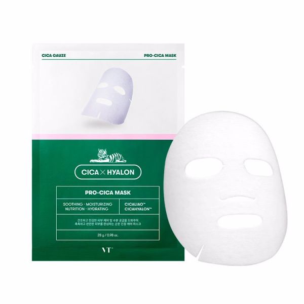 Увлажняющая тканевая маска для лица (28гр*6шт) VT  CICA HYALON PRO-CICA MASK