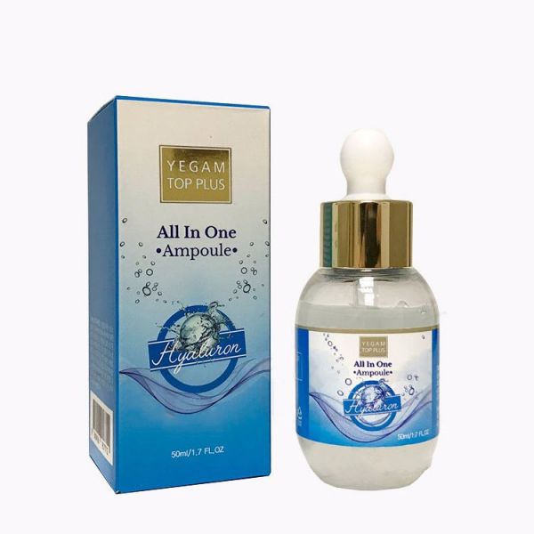 Ампульная сыворотка с гиалуроновой кислотой для лица (50мл) YE GAM TOP FACE PLUS ALL IN ONE AMPOULE HYALURON (50ml)