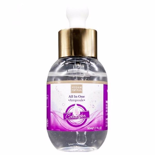 Ампульная сыворотка для лица и тела YE GAM TOP FACE PLUS ALL IN ONE AMPOULE COLLAGEN 50ml