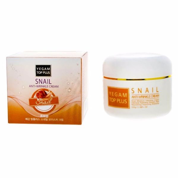 Антивозрастной Крем с муцином улитки YE GAM TOP PLUS ANTI-WRINKLE CREAM SNAIL  100g