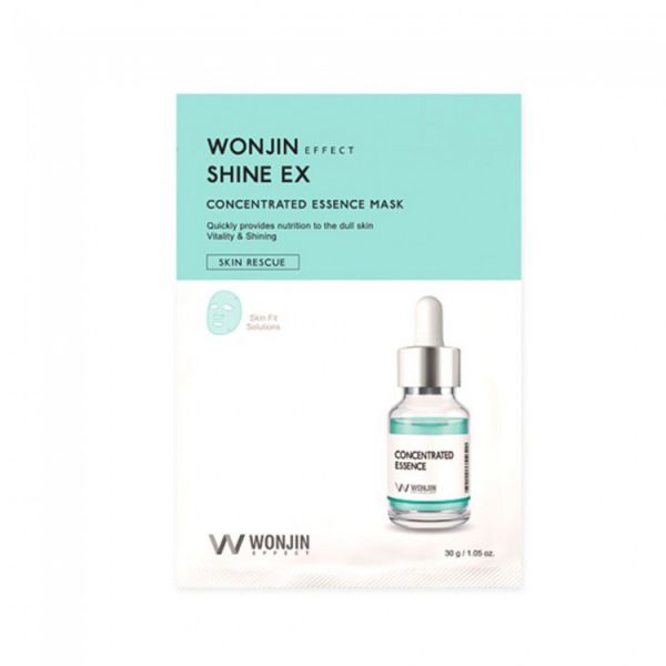 Концентрированная маска-эссенция для лица 1 пакет (10шт) WONJIN EFFECT SHINE EX CONCENTRATED ESSENCE MASK