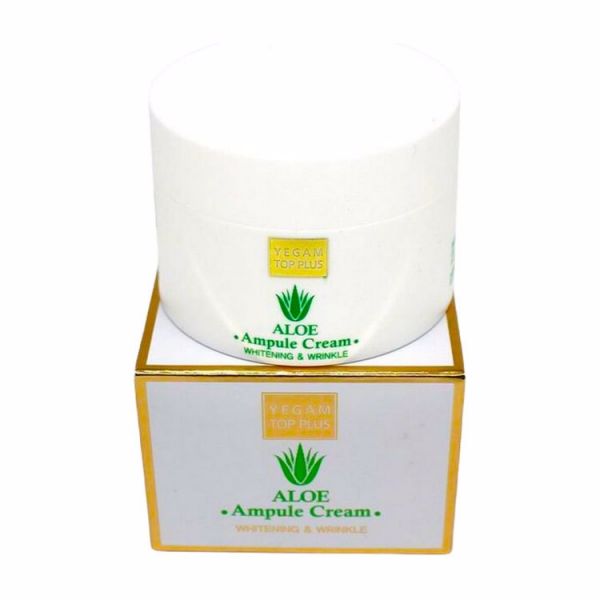 Ампульный крем с экстарктом алое YE GAM TOP PLU ALOE AMPULE CREAM 80gr