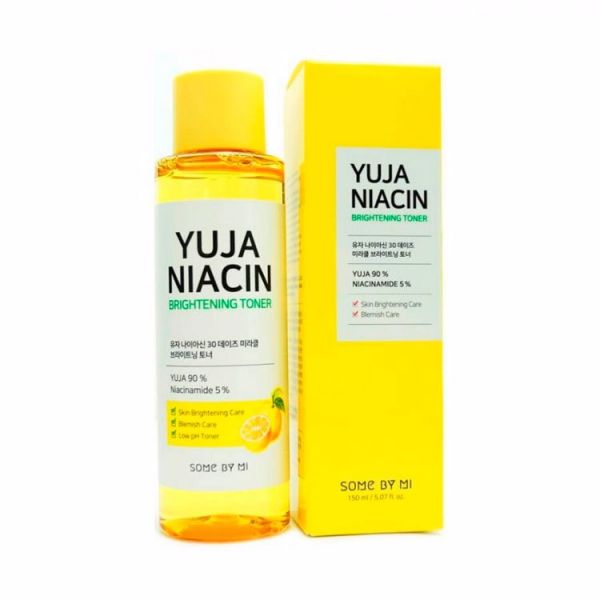 Осветляющий тонер с экстрактом юдзу (150мл) SOME BY MI YUJA NIACIN 30 DAYS MIRACLE BRIGHTENING TONER (150ml)