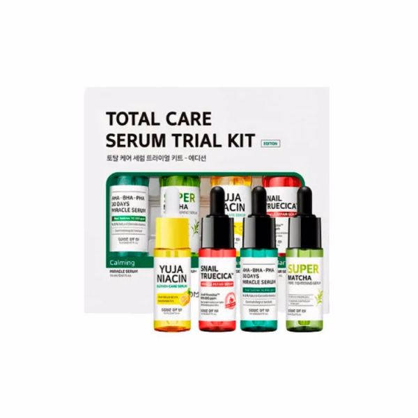 Набор из 4-х сывороток в миниатюре (14мл+14мл+14мл+14мл) SOME BY MI TOTAL CARE SERUM TRIAL KIT (14ml+14ml+14ml+14ml)
