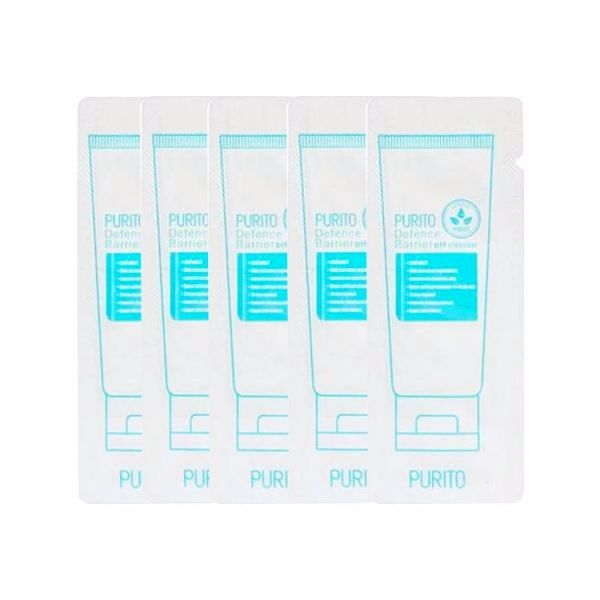 Слабокислотный гель для умывания (Пробник)  (5шт) PURITO DEFENCE BARRIER PH CLEANSER SAMPLE (5ea)