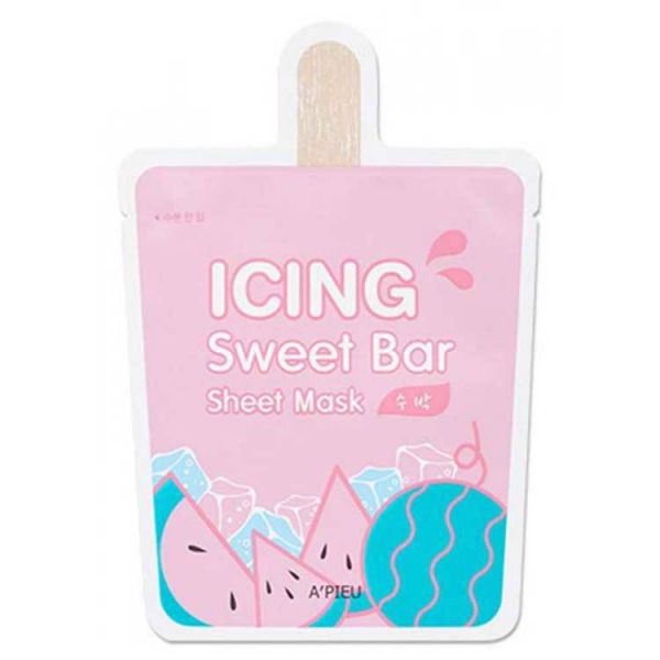 Тканевая маска # арбуз  (21мл)  [СРОК ДО 10/2022][SALE] A'PIEU ICING SWEET BAR SHEET MASK WATERMELON (21ml)  [EXP 10/2022]