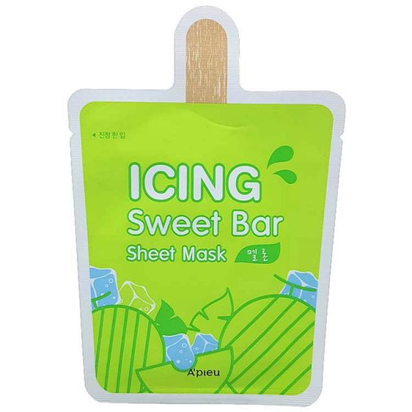 Тканевая маска # ароматная дыня (21мл)  [СРОК ДО 10/2022][SALE] A'PIEU ICING SWEET BAR SHEET MASK MELON (21ml)  [EXP 10/2022]