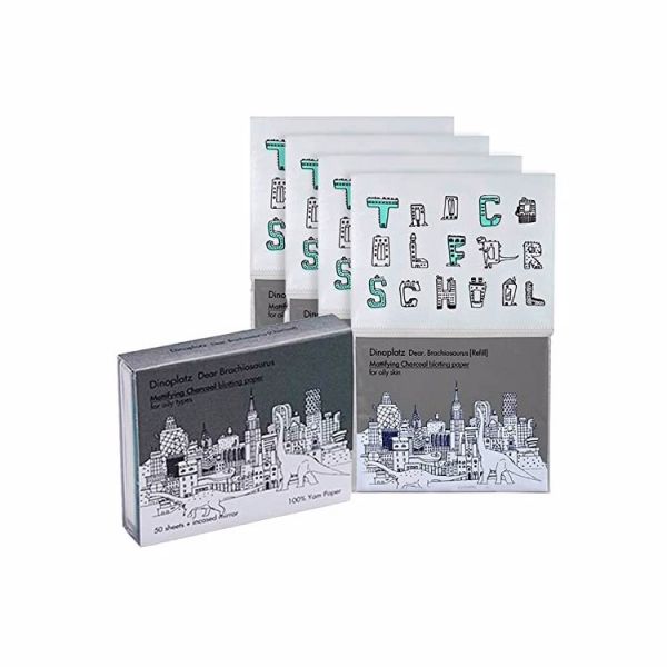 Впитывающие масло промокательные салфетки TOO COOL FOR SCHOOL MATTIFYING CHARCOAL BLOTTING PAPER #FOR OILY TYPES 1*50ea