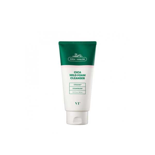Пенка для чувствительной кожи с центеллой (300мл) VT CICA MILD FOAM CLEANSER